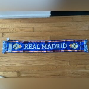 Authentic NWT Real Madrid Blue and White Scarf